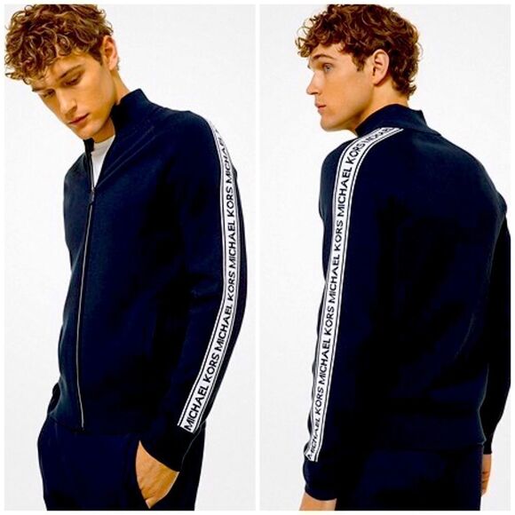 Michael Kors Men’s Logo Tape Jacket M - Picture 2 of 15